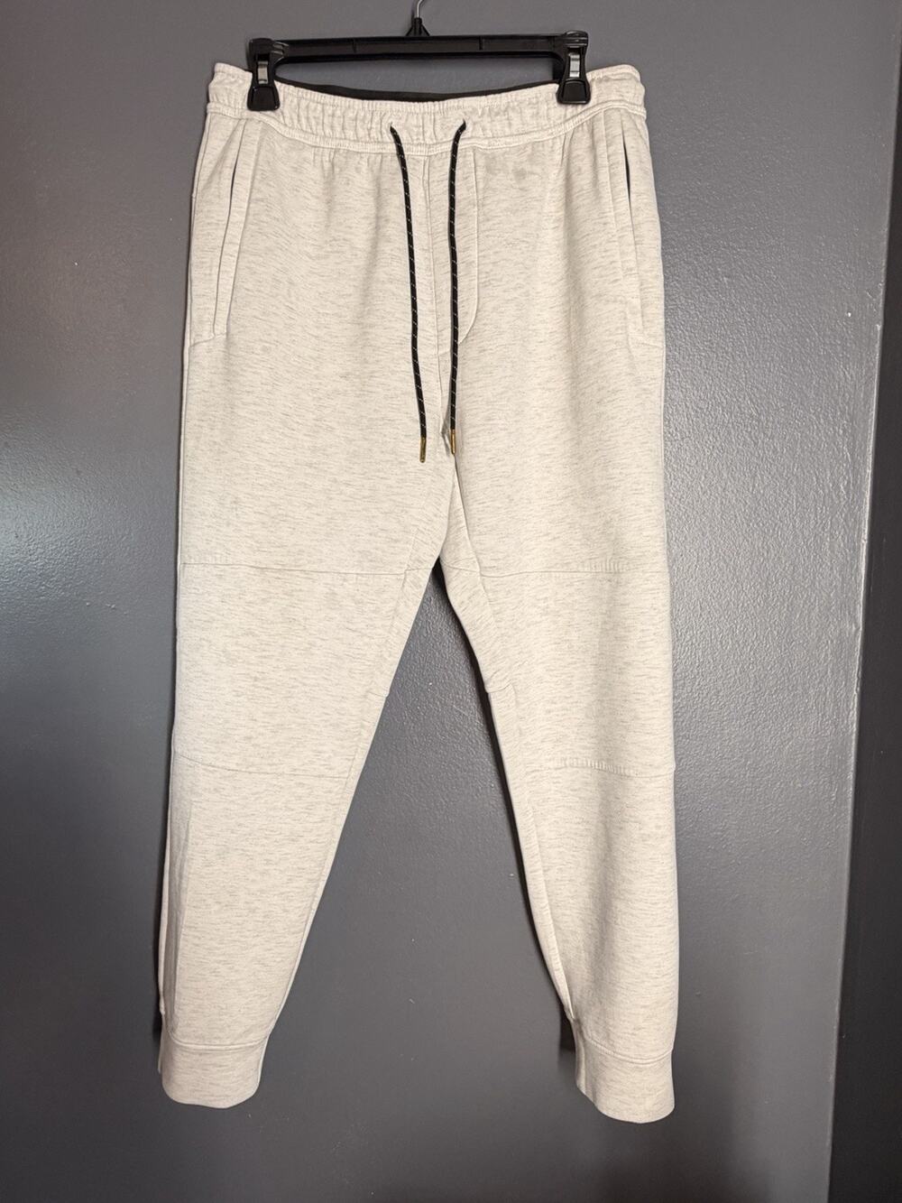 American Eagle AE 24/7 Textured Fleece Jogger Sweatpants Heather Frost Medium